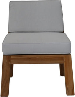 Tuinstoel Aruba incl. kussenset - 68x67x75 - Naturel/wit - Teak