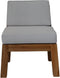 Tuinstoel Aruba incl. kussenset - 68x67x75 - Naturel/wit - Teak