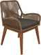 Tuinstoel Coco incl. kussen - 60x64x87 - Abaca/naturel - Teak/banana