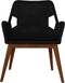 Tuinstoel Coco incl. kussen - 60x64x87 - zwart/naturel - Teak/banana