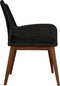 Tuinstoel Coco incl. kussen - 60x64x87 - zwart/naturel - Teak/banana
