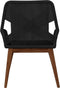 Tuinstoel Coco incl. kussen - 60x64x87 - zwart/naturel - Teak/banana