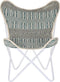 Tuinstoel DKD Home Decor Blauw Wit Groen Ijzer 74 x 65 x 90 cm