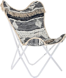 Tuinstoel DKD Home Decor Wit Zwart Ijzer 74 x 65 x 90 cm