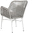 Tuinstoel Home ESPRIT Wit Grijs Aluminium Synthetische rotan 57 x 63 x 84 cm