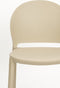 Tuinstoel Kunstof Beige - Zitdiepte 43cm - 52x45x82cm - Sjoerd - Giga Meubel