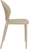 Tuinstoel Kunstof Beige - Zitdiepte 43cm - 52x45x82cm - Sjoerd - Giga Meubel
