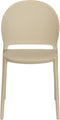 Tuinstoel Kunstof Beige - Zitdiepte 43cm - 52x45x82cm - Sjoerd - Giga Meubel