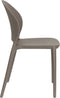 Tuinstoel Kunstof Grijs - Zitdiepte 43cm - 52x45x82cm - Sjoerd - Giga Meubel