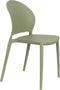 Tuinstoel Kunstof Groen - Zitdiepte 43cm - 52x45x82cm - Sjoerd - Giga Meubel