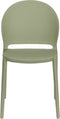 Tuinstoel Kunstof Groen - Zitdiepte 43cm - 52x45x82cm - Sjoerd - Giga Meubel