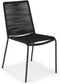 Tuinstoel Novara stapelbaar - zwart
