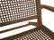 Tuinstoel Rio met armleuning - 80x80x67 - Abaca/naturel - Teak/bananenblad