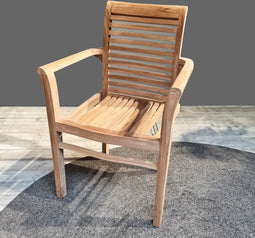 Tuinstoel Svenja stapelbaar teak