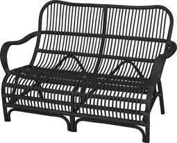 Tuinstoel - tuinzetel - Lounge - Kubu - Rotan - duo zit zwart