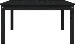 Tuintafel 82,5x82,5x45 cm massief grenenhout zwart