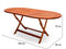 Tuintafel acaciahout - 160x85x75cm - FSC-gecertificeerd