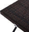 Tuintafel bijzettafel Bloemstand Tuinmeubilair Vouwtafel opvouwbare poly rattan + metalen bruin 40 x