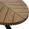 Tuintafel Daun Ovaal teak visgraat 240x120 cm