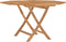 Tuintafel inklapbaar 120x120x75 cm massief teakhout