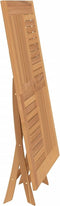 Tuintafel inklapbaar 120x120x75 cm massief teakhout