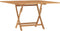 Tuintafel inklapbaar 120x120x75 cm massief teakhout