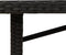 Tuintafel met acaciahouten blad 190x80x74 cm poly rattan zwart