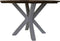 Tuintafel rond - ø125x76 - Naturel/wit - Teak/metaal