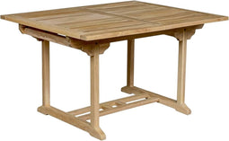 Tuintafel uitschuifbaar rechthoek Teak 90*150/200 cm