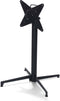 Tuintafel Zwart - Donkerbruin - X-Cross Vierkant - 70x70x74cm