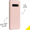 Accezz Samsung Galaxy S10 - Liquid Silicone Backcover - Schokabsorberend - Roze