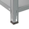 ERRO Storage - Opbergrek - 500 kg draagkracht - 193 cm hoog - 100 cm breed - 5 legborden - Grijs