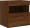 vidaXL - Tv-wandmeubels - met - LED-verlichting - 2 - st - 40x30x40 - cm - bruineiken