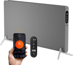 LIFETIME LBL0380 - Elektrische Verwarming - 3 Warmtestanden WiFi App-bediening 2000W Grijs