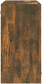 vidaXL - Hangkast - Lyon - 80x31x60 - cm - bewerkt - hout - gerookt - eikenkleurig