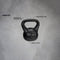 Avento Kettlebell - 12 kg - Kunststof met cementvulling - Zwart