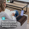 Tuko Armleuning Dienblad - Bruin - Duurzaam bamboe - Flexibel - Anti slip - Telefoonhouder - Beschermende coating - Organizer - Bank - Zetel - Sofa - Banktafel