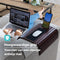 Tuko Armleuning Dienblad - Kersenbruin - Duurzaam bamboe - Flexibel - Anti slip - Telefoonhouder - Beschermende coating - Organizer - Bank - Zetel - Sofa - Banktafel