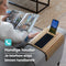 Tuko Armleuning Dienblad - Naturel - Duurzaam bamboe - Flexibel - Anti slip - Telefoonhouder - Beschermende coating - Organizer - Bank - Zetel - Sofa - Banktafel