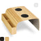 Tuko Armleuning Dienblad - Naturel - Duurzaam bamboe - Opbergvak - Flexibel - Anti slip - Beschermende coating - Organizer - Bank - Zetel - Sofa - Banktafel
