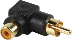 Tulp haakse audio adapter - zwart / verguld