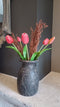 tulpen bosje met 1 takje fuchsia