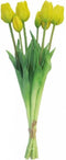 Tulpen Kunstbloemen - Bos met 7 stuks - Geel