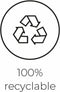 Capi Europe - Vaas elegant laag Row NL - 46x58 - Antraciet - Opening Ø38 - Bloempot voor binnen en buiten - Levenslang garantie - Breukbestendig - 100% Recyclebaar - CO2 Neutraal geproduceerd - KRWZ783
