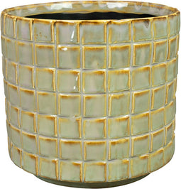 Ter Steege Bloempot Bruin-Groen D 18 cm H 17 cm