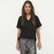 Melli Mello - T-Shirt V neck black