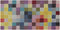 KANDIRA - Laagpolig vloerkleed - Multicolor - 80 x 150 cm - Wol
