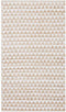 TUNCELI - Laagpolig vloerkleed - Beige - 80 x 150 cm - Katoen