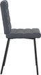 vidaXL - Eetkamerstoelen - 2 - st - fluweel - donkergrijs