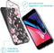 iMoshion Hoesje Geschikt voor iPhone SE (2022) / SE (2020) / 8 / 7 Hoesje Siliconen - iMoshion Design hoesje - Roze / Transparant / Blossom Watercolor